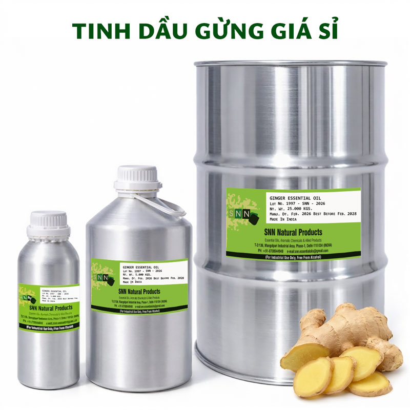 tinh dầu gừng bán lít