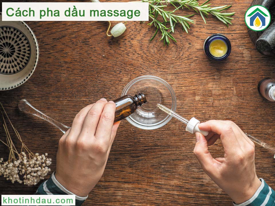 Công thức pha dầu massage