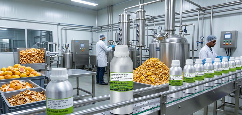 tinh dầu bưởi giá sỉ sản xuất tại nhà máy