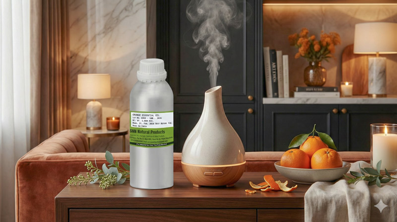 tạo hương thơm bằng tinh dầu cam