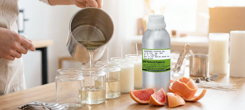 tinh dầu bưởi làm nến thơm